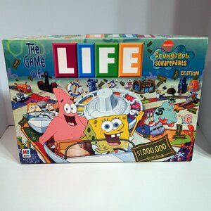 The Game of Life Spongebob Squarepants Edition 100% Complete 2005 MB Hasbro